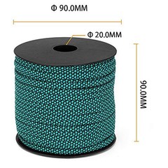 Diamond Pattern Paracord 550,5/32 in x 164 ft 4mm – 7 strand – 164FT Blue Black