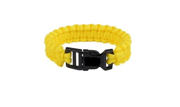 Parachute Cord Men Womens Bracelet Yellow Triple Core Cobra Weave FAST SHIP! Z32