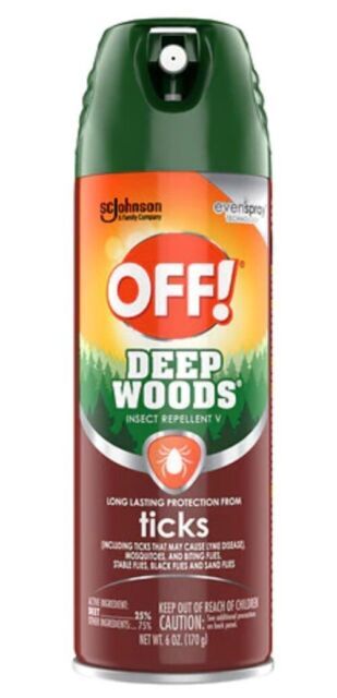DEEP WOODS OFF Tick Insect Repellent 2 Pack- 6 oz Cans Long Lasting Protection