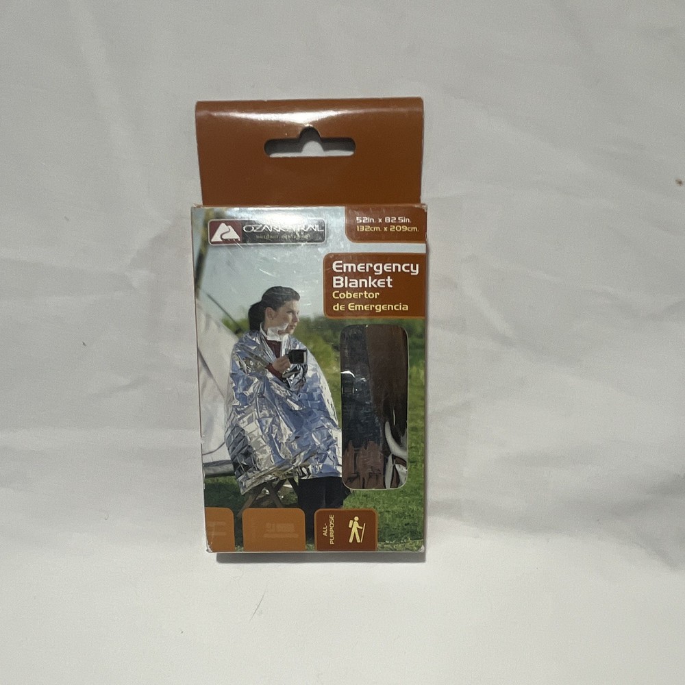 New! Ozark Trail Emergency Blanket! Aluminized Polymer! Outdoor Equipment!
