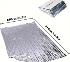 10 Pack Emergency Blanket Thermal Insulation Mylar Survival Safety Heat 54″x 82″