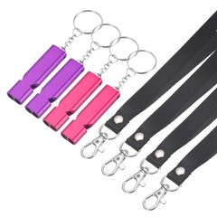 Emergency Whistle, 4 Pcs & Purple/Rose Red – Fitting For(Outdoor Camping/Hiking)
