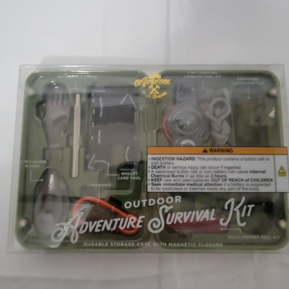7 IN 1 OUTDOOR ADVENTURE SURVIVAL KIT BRAND NEW SEALED