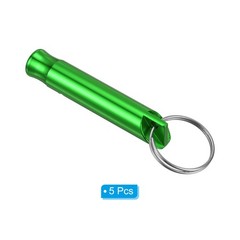 5pcs Emergency Whistles, Safety Outdoor Survival Whistle for Camping, Green