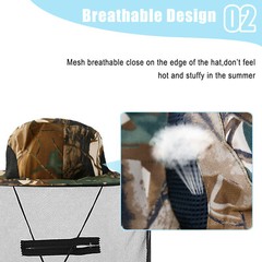 Bug Proof Head Net – Ultra-Fine Mesh Hat for Outdoor Activities (Hiking/Fishing)