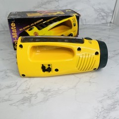 Sol-Mate Hand Crank Or Solar Emergency Siren Flashlight AM FM Radio NOS Vtg 1993