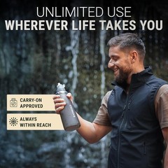 Travel-Ready Water Filtration System – Squeeze-to-Drink Convenience for Hikers