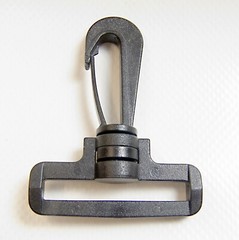 Snap Hook, Black Plastic Swivel Hook, 1.5″ Slot, 10 Pcs. Shipped from The USA!