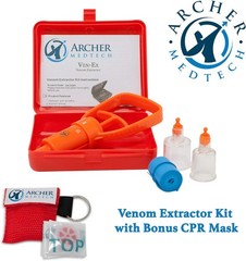 Ven-Ex Snake Bite Kit & Bee Sting Kit – Portable Venom Extractor for Humans a…