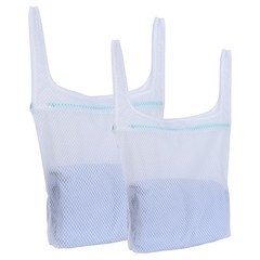 OTraki 2pc Honeycomb Mesh Laundry Bags for 13×16 inches, 16×18 White