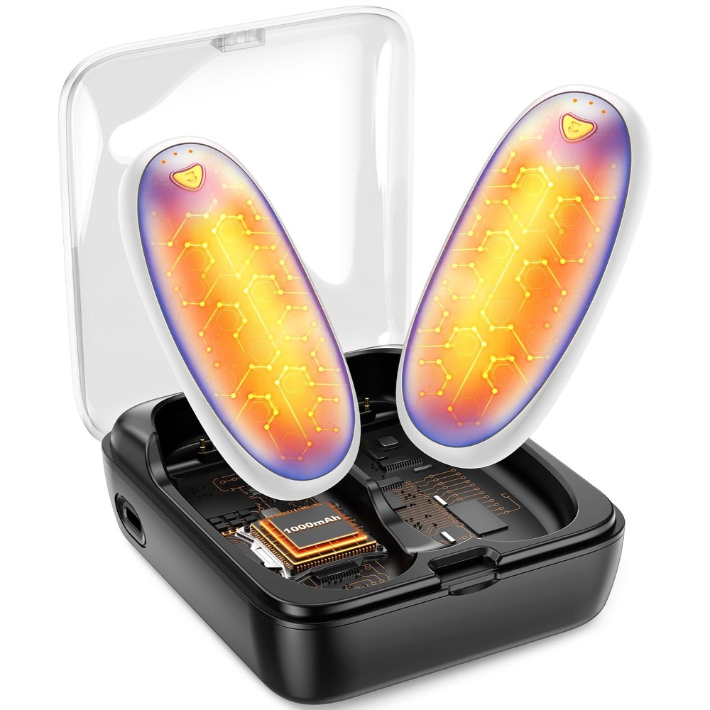 14000mAh Hand Warmers Rechargeable 2 Pack, AI Warmer with Charging Blue