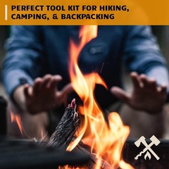 Fire Starter Jute Tinder Rope and Bellow – Natural Weather Resistant Kindling –