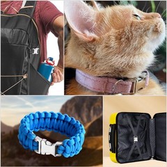 Metal Side Release Buckle Webbing Buckle Paracord Bracelet Clasps for Leather St