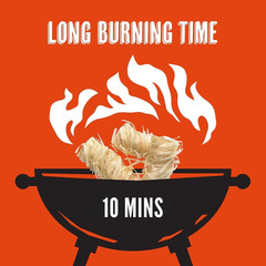 Fire Starters, 50 Count Natural Fire Starters for Grill and Charcoal, Fire Start