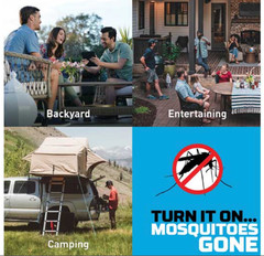 Thermacell E55 Rechargeable Mosquito Repeller Patio Outdoor Camping Charcoal