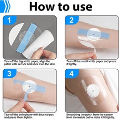 Sensor Covers for Libre 1/2/3, Waterproof-25 Pack Freestyle Libre 1/2/3 Plus …