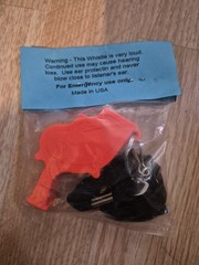 STORM Whistle ORANGE Loudest Whistle in World Safety Whistle ×1