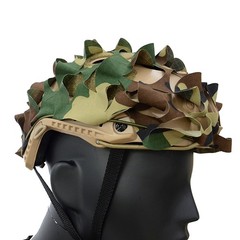 Camo Net Airsoft Helmet Cover Nylon Drawstring Helmet Scrim Hunting Accessory