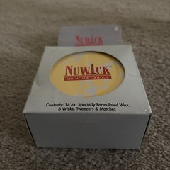 Nuwick Lg 120 Hour Emergency Candle Moveable Wicks Reusable Light Heat Cook NIB