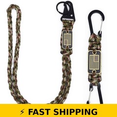 ZXKHYOR 2 Pcs Heavy Duty Paracord Lanyard with USA Flag