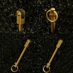 1*Mini EDC Brass Gear Spark Wheel Fire Starter Lighter Survival Outdoor Keychain