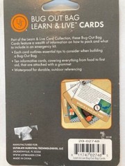 UST Learn & Live SURVIVAL FISHING Cards PLUS BUG OUT BAG Cards – NEW