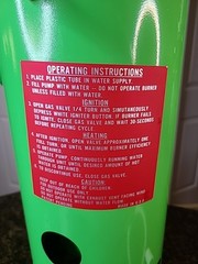 1970s THE LITTLE SIZZLER Propane Instant Hot Water Heater Camping Preper W/Box