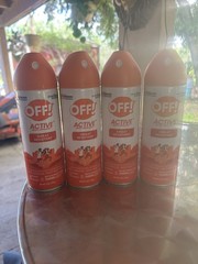 4x Johnson OFF! Active Insect Repellent Sweat Resistant Spray – 6 oz Ea New