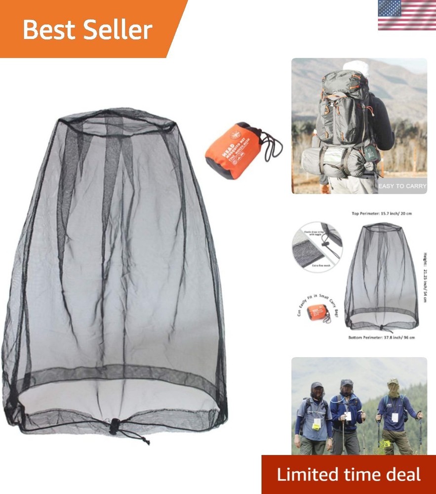 Head Net Hat for Bugs No See Ums, Insects, Gnats, Biting Midges – Spacious Ne…