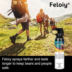 Feloiy Bear Spray 11oz with 1 Pack Free peper spray 1/2oz