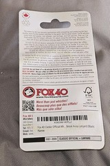 New Fox40 – Classic 115db Official Referee Pealess Whistle NIP Including Lanyard