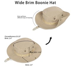 Fishing Hat with Mosquito Net Bug Net Veil Bucket Hat for Men Women Hiking USA