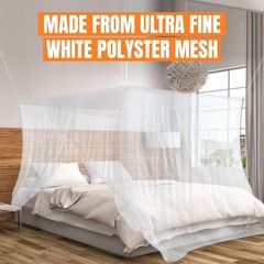 Ultra Large Mosquito Net with Carry Bag | 2 Openings, Ideal for Camping & Patio