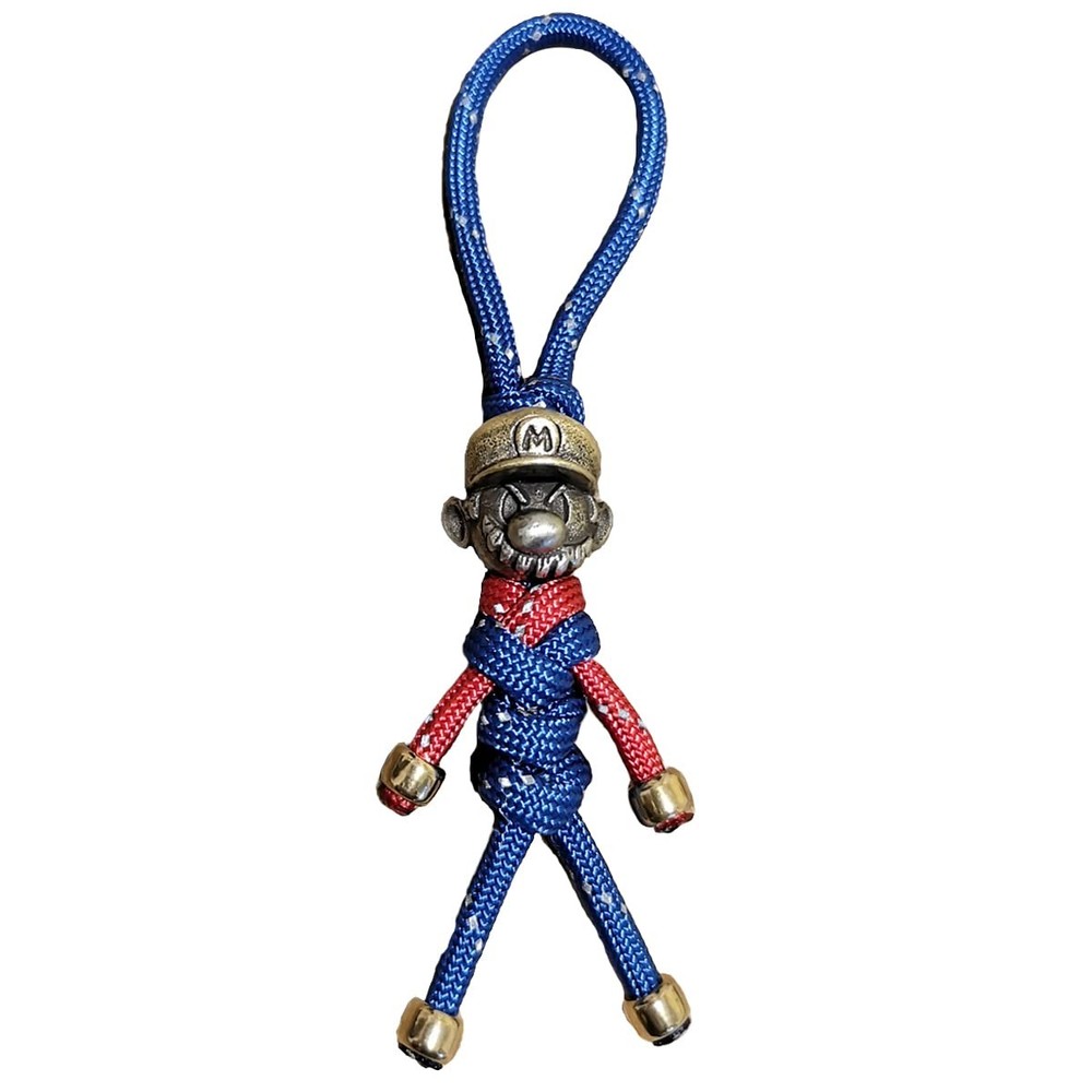 BSGB Paracord Beads Handcrafted Lanyards Super Mario Charms fit EDC Accessori…