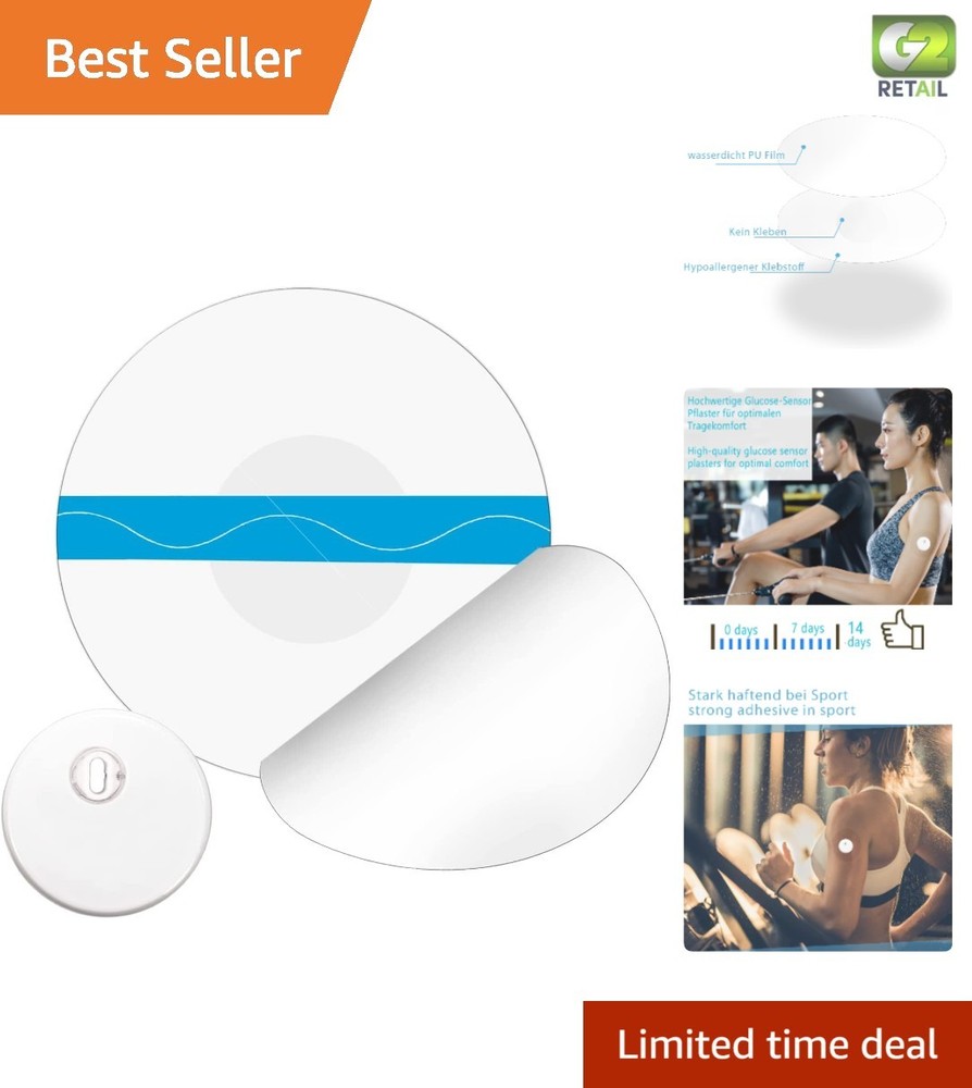 20 Pack Soft & Breathable Freestyle Libre 3 Covers – Waterproof & Skin-Friendly