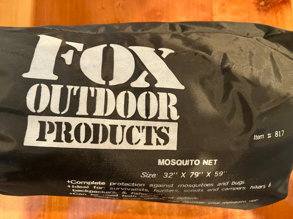 Fox Outdoor Products MOSQUITO NET #817 ~ 32” x 79” x 59” ~ green