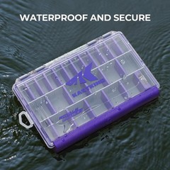 KastKing HyperSeal Waterproof Tackle Box, 3600 and 3700 3600(1 Pack), Purple