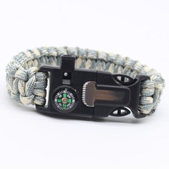 Paracord Bracelet Waterproof Outdoor Adjustable Survival emergency Knife Kit