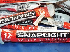 Lot of 50 Cyalume / Snaplight Safety LightStick Chemlight (Red) 12 Hour Each