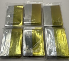 6 Pack Emergency Mylar Thermal Blankets 55x84” Pocket Size Travel Outdoors Cold