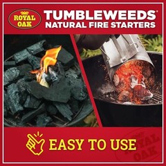 Royal Oak Tumbleweeds All Natural Fire Starter Charcoal Firestarter for Grill…