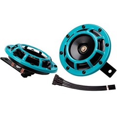 Car Horn Supertone Horn 12V Motorcycle Horns Loud Horns for Car, High cyan