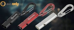 Heart-Engraved Aluminum Emergency Whistles for Her/Him, A Pair of