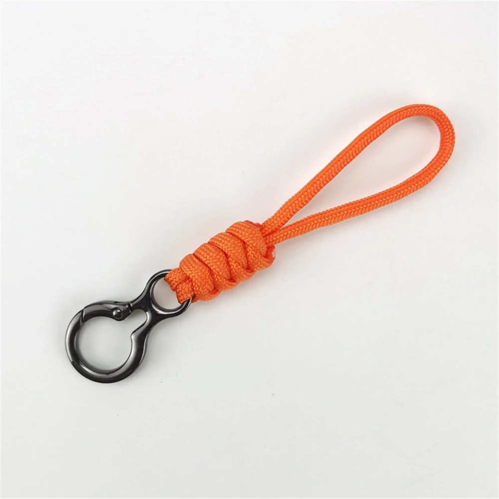 Paracord Braided Woven Keychain Lanyard Buckle Emergency Survival Bagpack Key