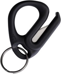 EURO SECURITY PRODUCTS Belt/Cord Cutter Satin-Finish Stainless Blade w/Keyring