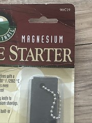 Fire Starter Magnesium striker blade included Prepper Backpacking