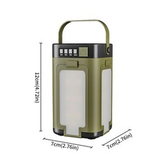 Foldable Solar Camping Lamp 4-Leaf Design with Charging Capability
