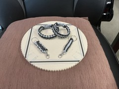 Las Vegas Football Inspired Paracord Bracelets And Keychains Set