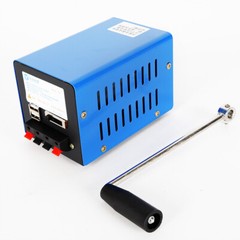 USB Hand Crank Emergency Dynamo Charger Generator Camping Portable Power Supply