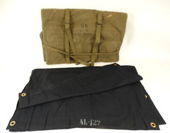 US Army Korean War Era Aerial Communication Panel Case and 13 Marker Panels